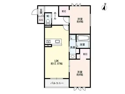 /鴻池5丁目(2LDK/3階)の間取り写真