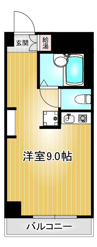チサンマンション池下(ワンルーム/6階)の間取り写真
