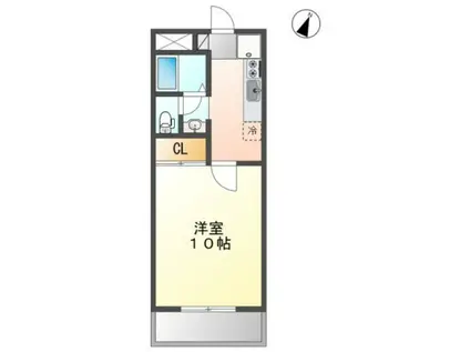 ロイヤルパレス林 I号棟(1K/4階)の間取り写真