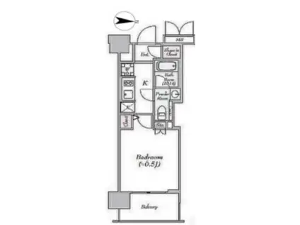 CASSIA錦糸町(1K/6階)の間取り写真