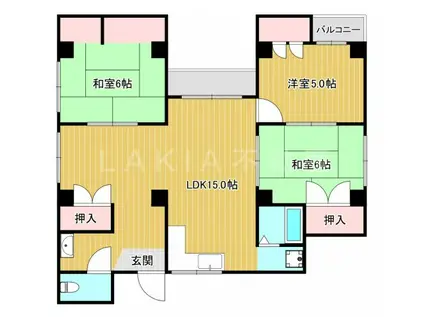 タウンハウスTB(3LDK/8階)の間取り写真