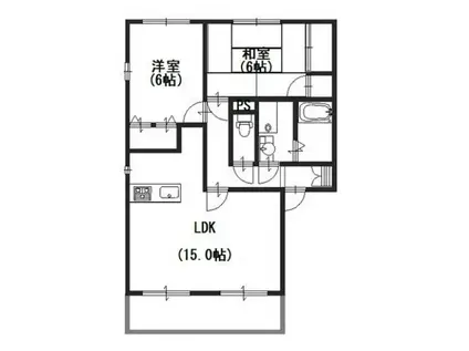 グランコート(2LDK/2階)の間取り写真