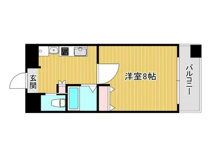 アドバンス難波ウインズ(1K/3階)の間取り写真