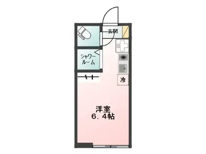 GLANZ南千住ウエスト(ワンルーム/1階)の間取り写真