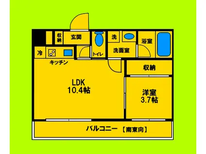 GRAN EPI-グランエピ-(1LDK/5階)の間取り写真