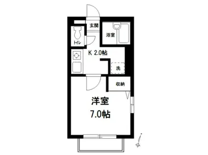 STATE VALLEYI(1K/1階)の間取り写真