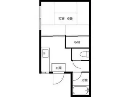 フジハイツ11号館(1K/2階)の間取り写真