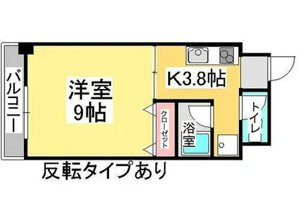 エクセル津島(1K/5階)の間取り写真