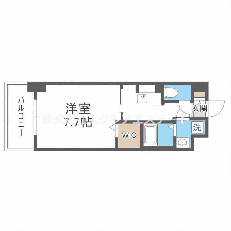 ミラージュパレス新梅田RIO(1K/5階)の間取り写真