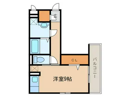 和宝ハイツシンコー(ワンルーム/3階)の間取り写真