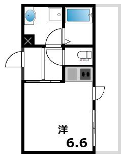 SORA住吉(ワンルーム/3階)の間取り写真