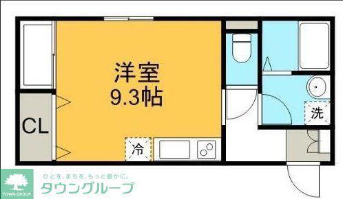 パレス・アーバンクエスト(ワンルーム/2階)の間取り写真