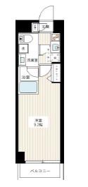 MAXIV赤羽西AZ(1K/4階)の間取り写真