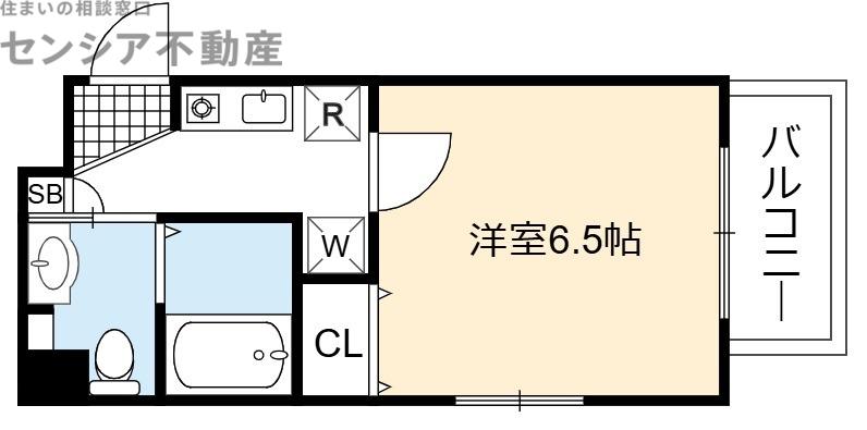 エスリード京橋III番館(1K/2階)の間取り写真