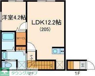 エクセルコート江古田(1LDK/1階)の間取り写真