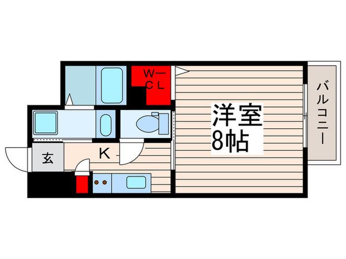 ダ―シャモリ(1K/5階)の間取り写真