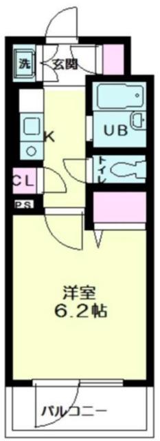 ベルファース練馬(1K/1階)の間取り写真