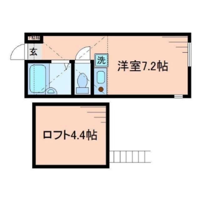 アクシス菊名(ワンルーム/2階)の間取り写真