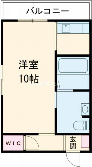 アスティオン常盤台 D棟(1K/1階)の間取り写真