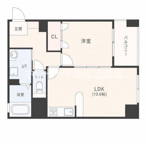 コンフォートZEN(1LDK/3階)の間取り写真