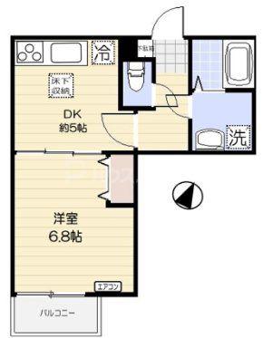 サンライト新浦安(1DK/1階)の間取り写真