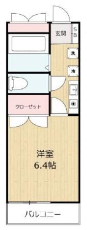 スプリーム牛込(1K/1階)の間取り写真