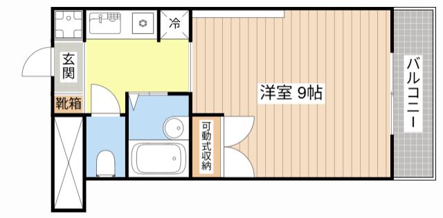 J&KS FAVORITE(1K/4階)の間取り写真