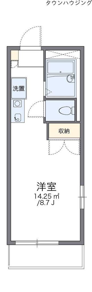 レオパレスパル(1K/2階)の間取り写真