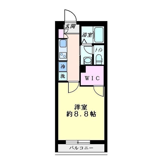 IP STAGE東神奈川(1K/1階)の間取り写真