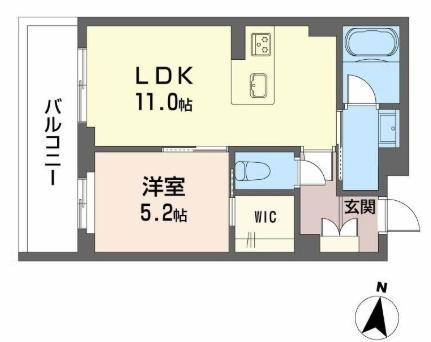 シャーメゾン神宮参道(1LDK/4階)の間取り写真