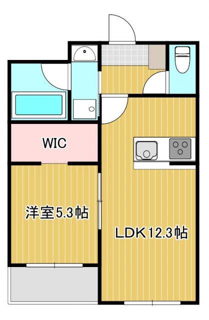 トップアイルIII(1LDK/1階)の間取り写真