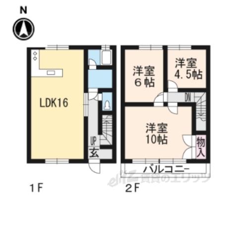 ソシア8(3LDK/2階)の間取り写真