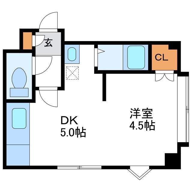 SERAM BLD北大通(1DK/7階)の間取り写真