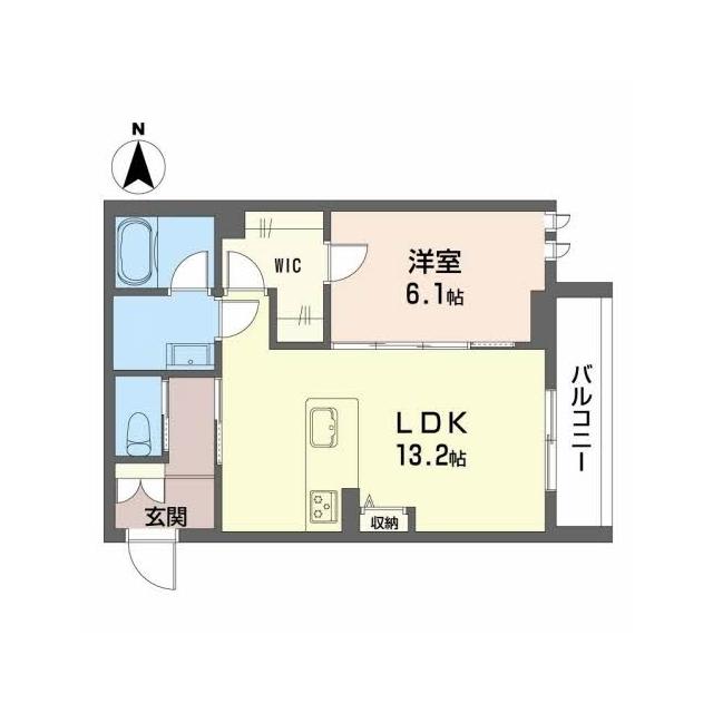 シャーメゾンCOMFORZA(1LDK/2階)の間取り写真