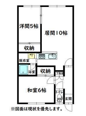 ハイツクレイン(2LDK/2階)の間取り写真