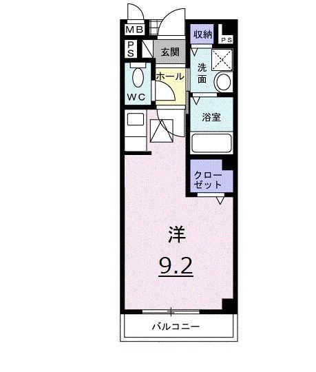 パルテ-ル・スクウェア(1K/1階)の間取り写真