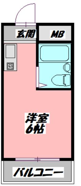 プレアール中宮(ワンルーム/1階)の間取り写真