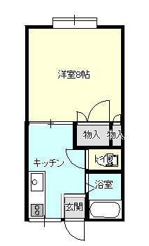 親松コーポラス(1K/2階)の間取り写真
