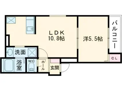 アート樟葉III(1LDK/1階)の間取り写真
