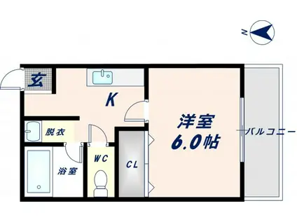 第1コーポ春日荘(1K/3階)の間取り写真