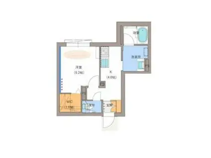 PHOENIX (1K/2階)の間取り写真