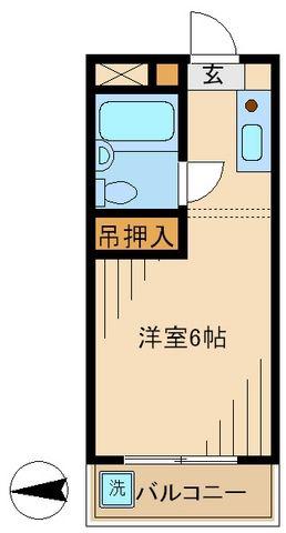 アートイン大塚(1K/2階)の間取り写真