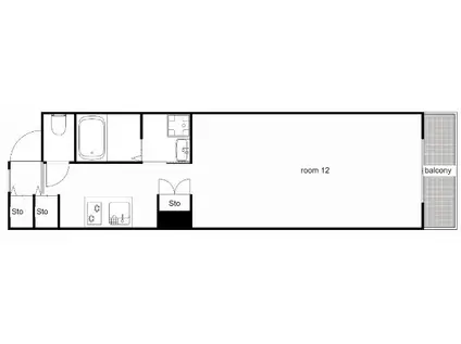 アークプラッツ(1K/2階)の間取り写真