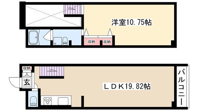 レジディア東桜II(1LDK/7階)の間取り写真