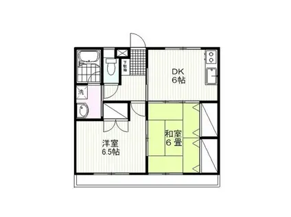 レジデンス白石(2DK/2階)の間取り写真