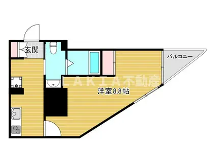 セレニテ本町グランデ(1K/11階)の間取り写真