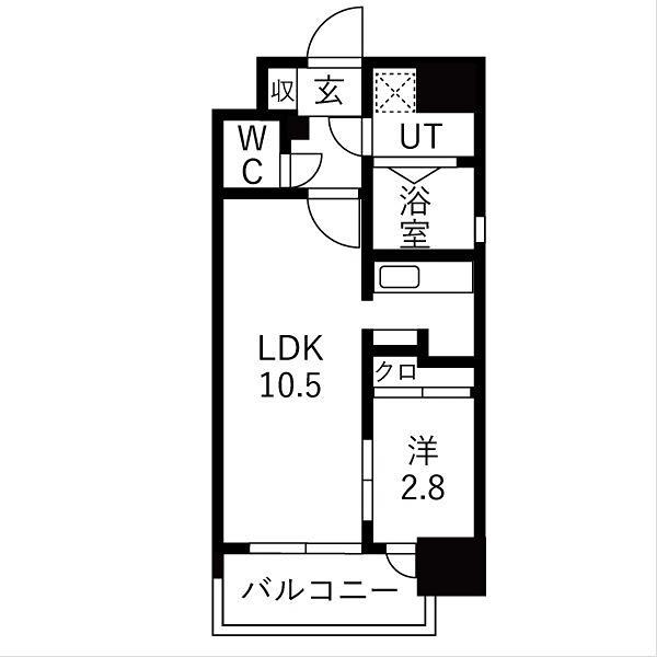 グランフェリーチェ・ナイン(1LDK/3階)の間取り写真