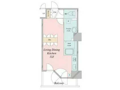 UURコート札幌南3条プレミアタワー(ワンルーム/9階)の間取り写真