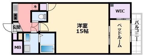 セレニテ甲子園(2K/5階)の間取り写真