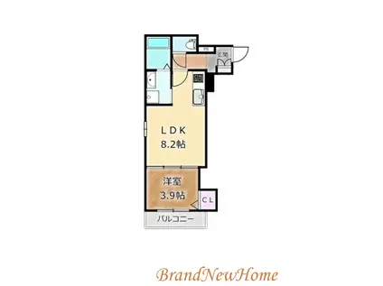 七道ハウス(1LDK/1階)の間取り写真